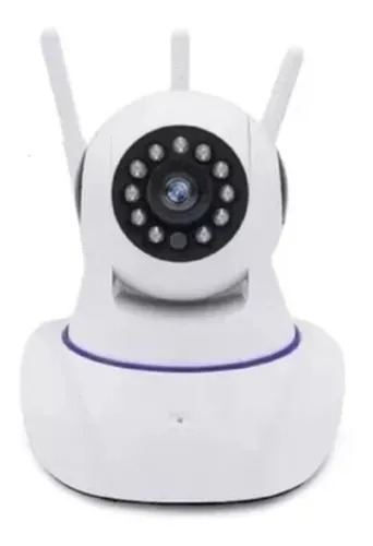 Cámara Seguridad Wifi Robótica 3 Antenas